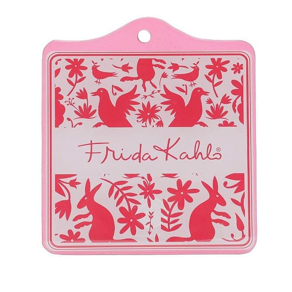 Suporte Panela Vidro Fk Frida Icons Vermelho 43098