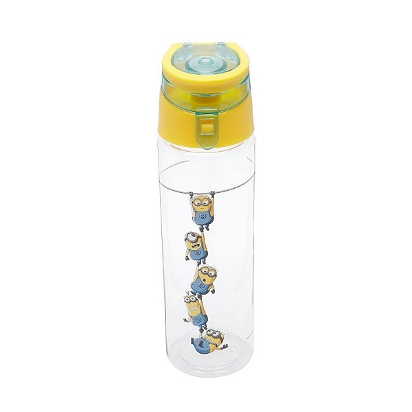 Garrafa Plástica Super Lid Minions Rope Amarelo 350 Ml