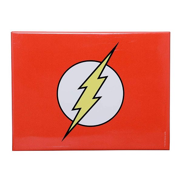 Placa Metal Dc Or The Flash Logo Vermelho 26X20X1 Cm 42997