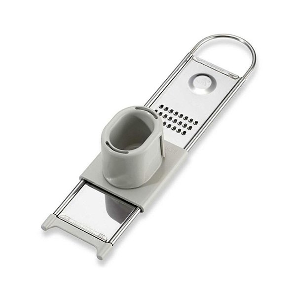 Ralador E Fatiador De Alho Inox E Plastico Branco 6212