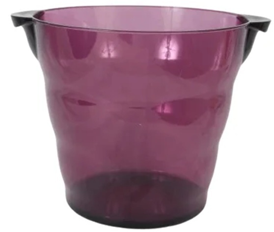 Balde de Gelo Champanheira em Acrílico Incolor 10 L KY279 - Lilás
