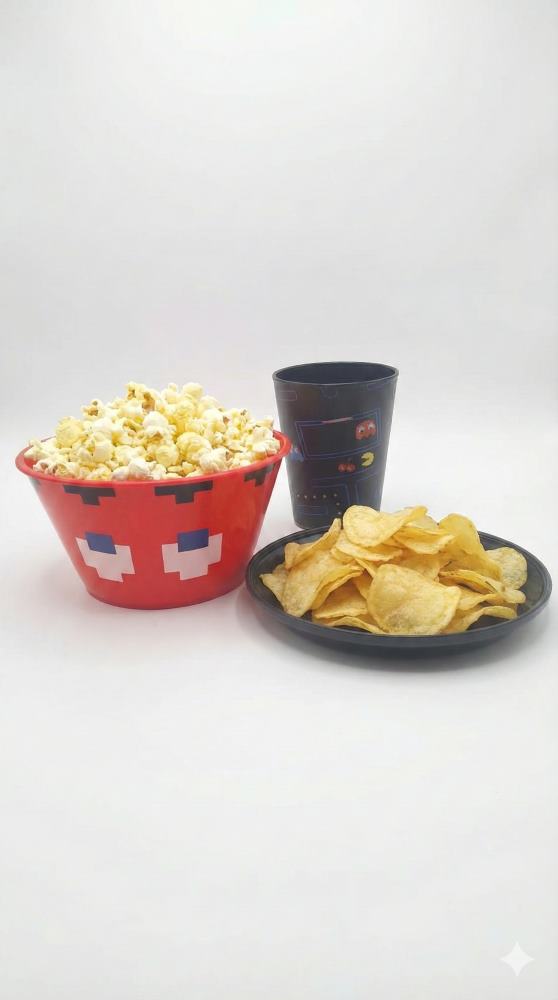 Kit Pipoca Snack Pac-Man Kathavento