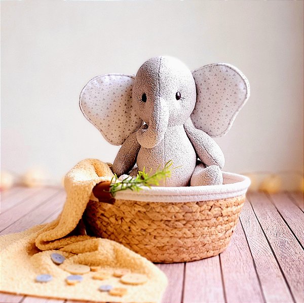 Elefante Articulado Cinza