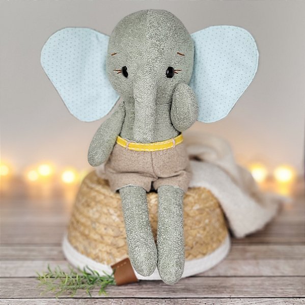 Elefante Boneco Hortelã