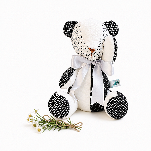 Urso de Tecido geométrico Estilo Escandinavo para Quarto de Bebê