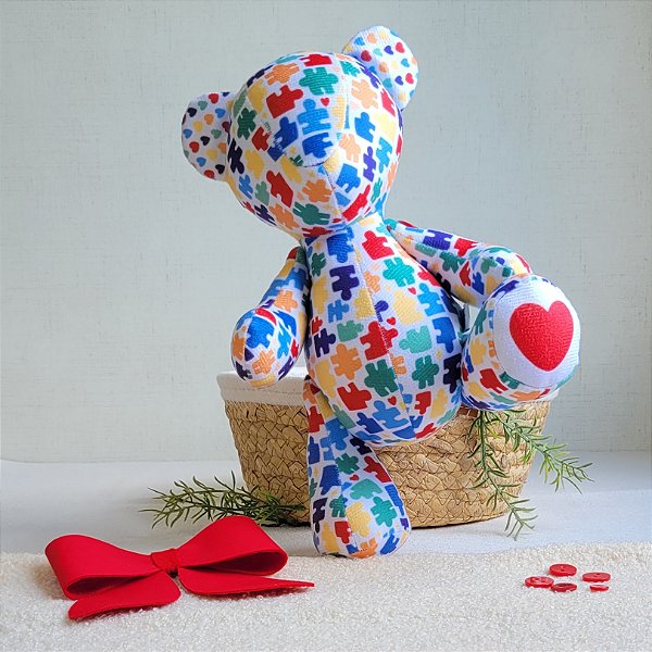 Urso Peti Petá Acolher-vermelho