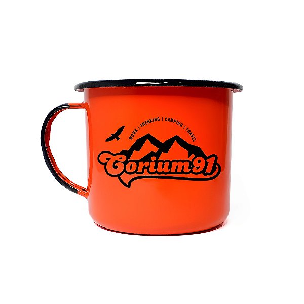 Caneca esmaltada Culture | Orange