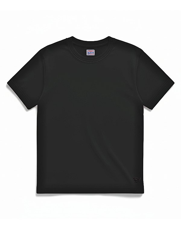 Camiseta preta básica, versátil e robusta malha premium 100