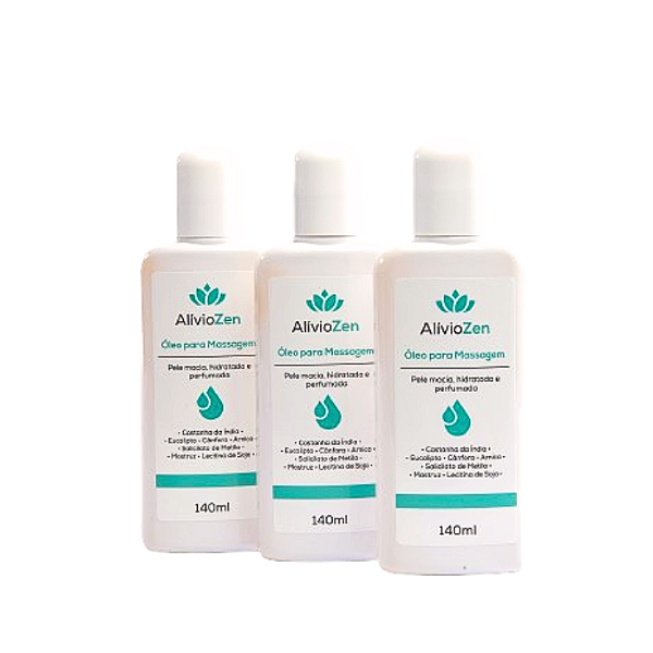 Óleo de Massagem  AlívioZen 140ml - 3 unid