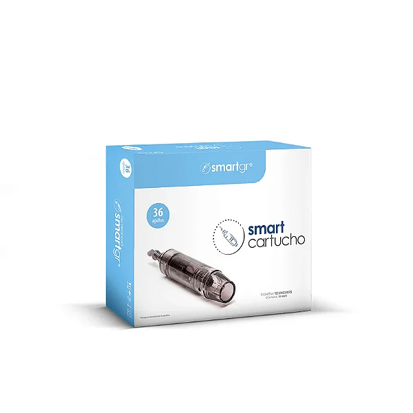 Smart Cartucho Preto 36 Agulhas - Caixa C/ 10 unidades - Smart GR