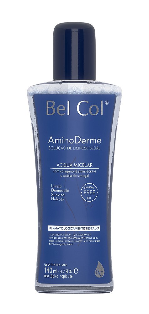 Aminoderme Acqua Micelar Bel Col - Solução de Limpeza Facial 140ml