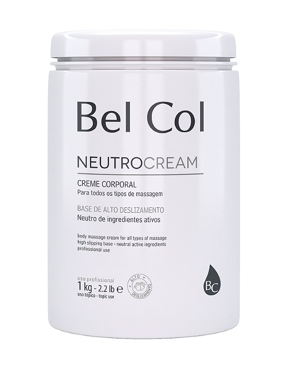 Neutrocream 1kg - Creme Neutro para Massagem - Bel Col