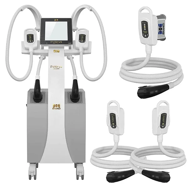 Polarys Gold Edition - Aparelho de Criolipólise com 02 Aplicadores de Placas e 01 Aplicador 360º IceMax - Ibramed