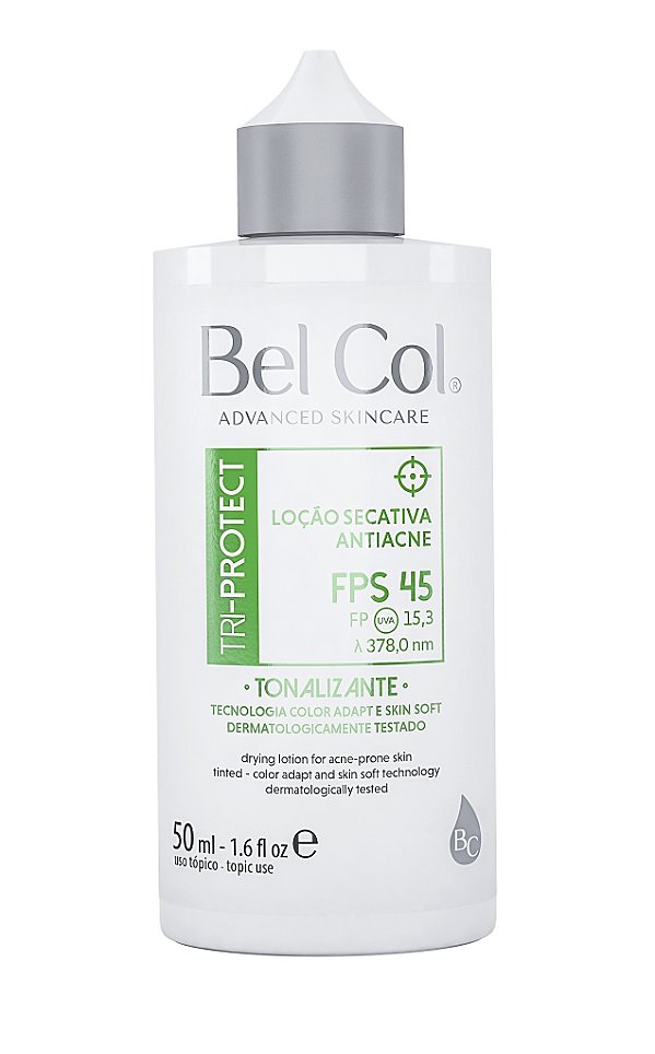 Tri-Protect Bel Col - Loção Secativa Anti Acne com FPS 45 50ml