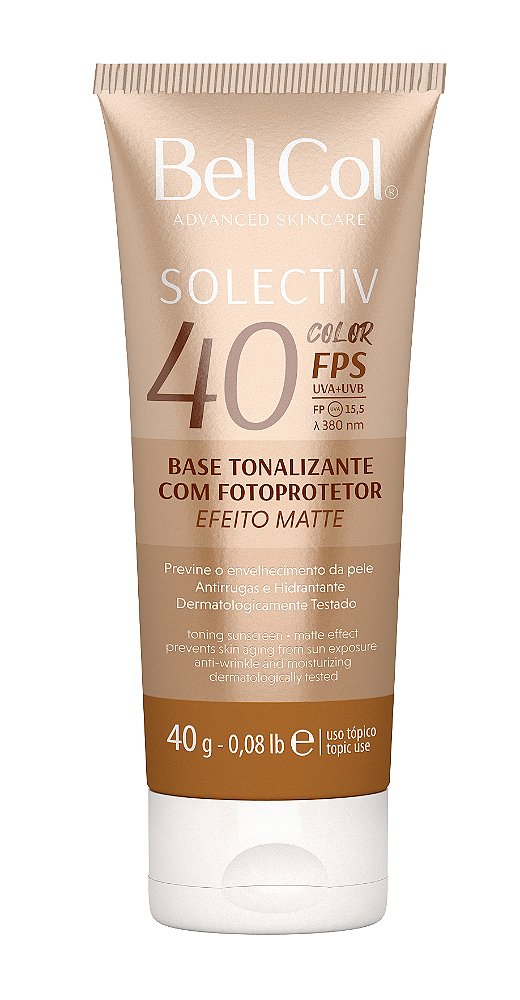 Solectiv Color Areia Intenso FPS 40 Bel Col - Base Tonalizante 40g