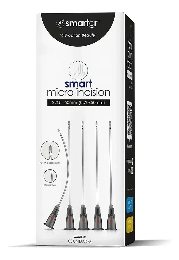 Smart Micro Incision 22g/50mm - Caixa C/ 05 - Smart GR