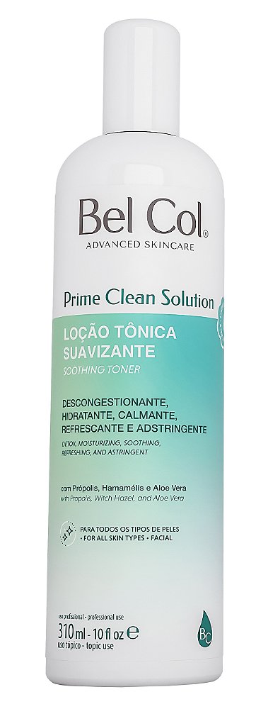 Prime Clean Solution Bel Col - Locao Tonica Suavizante 310ml
