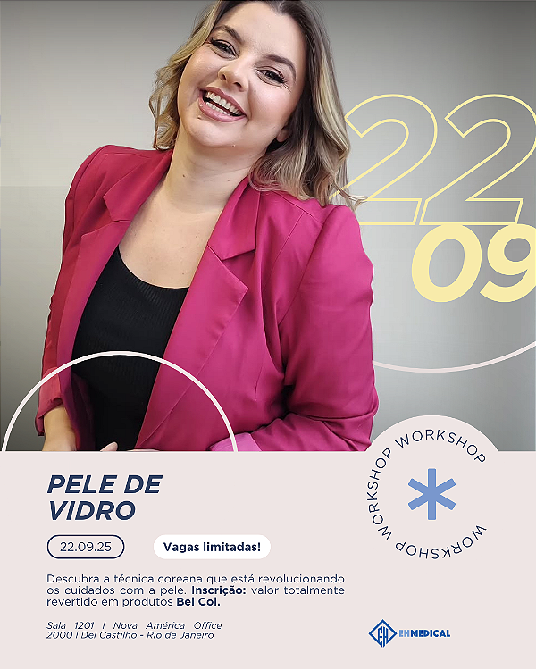 WORKSHOP PELE DE VIDRO - LANÇAMENTO DA NOVA TÉCNICA COREANA