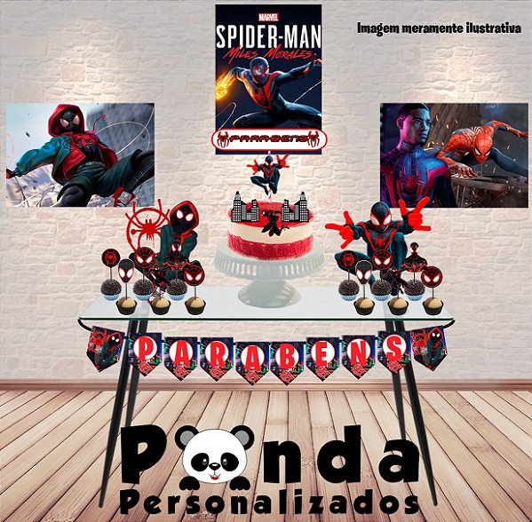 Kit só um bolinho - Spider-man ( miles morales )