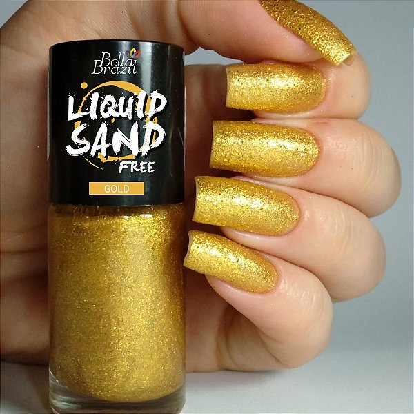 Liquid Sand 1314 Gold - Esmalte Efeito Cristal 9ml