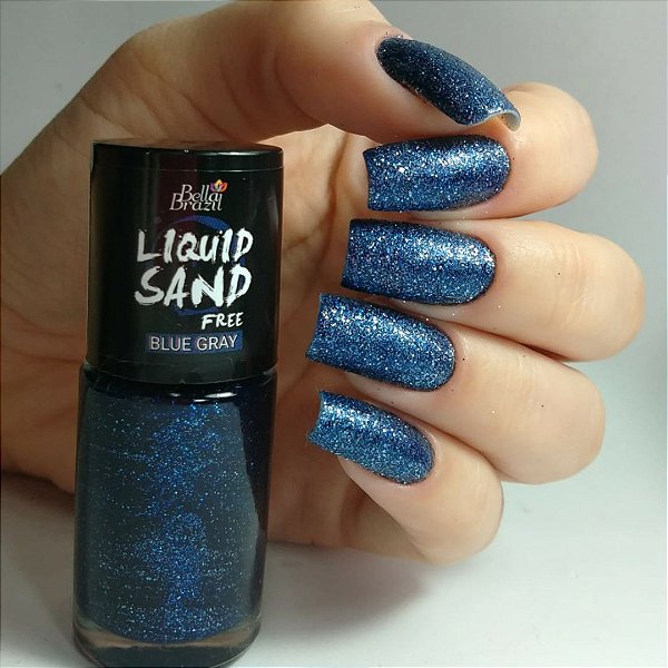 Liquid Sand 1311 Blue Gray - Esmalte Efeito Cristal 9ml