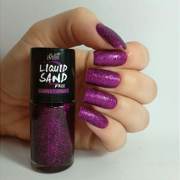 Liquid Sand 1310 Scarlet Violet - Esmalte Efeito Cristal 9ml