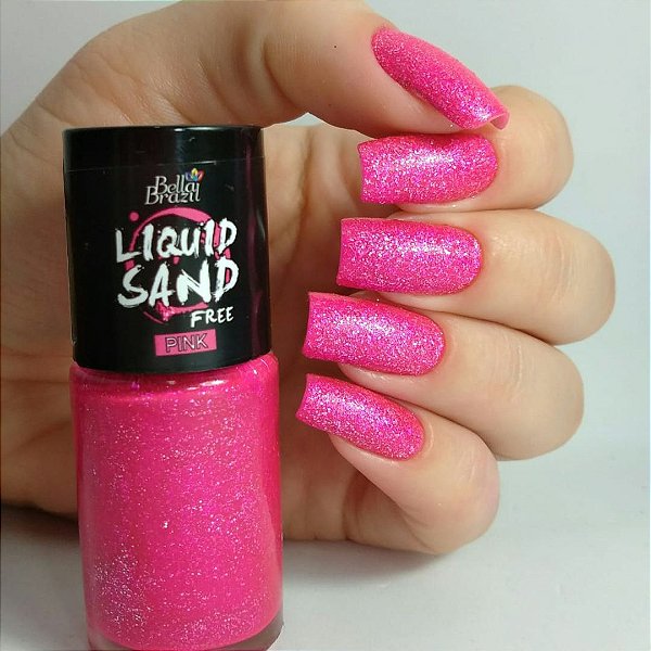 Liquid Sand 1308 Pink - Esmalte Efeito Cristal 9ml