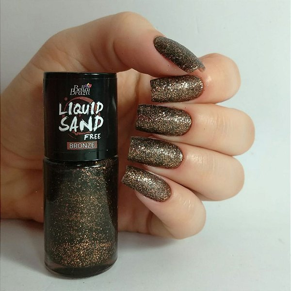 Liquid Sand 1307 Bronze - Esmalte Efeito Cristal 9ml