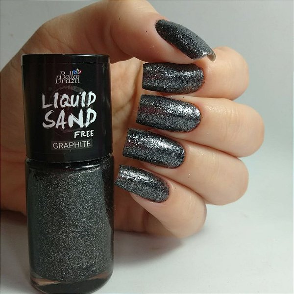 Liquid Sand 1305 Graphite - Esmalte Efeito Cristal 9ml