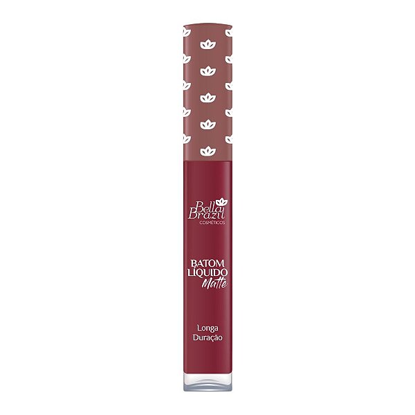 Batom Matte Cor 9 Vermelho Fosco Ref. 729 - Bella Brazil 4ml