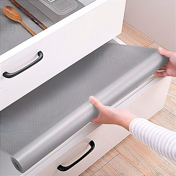 Forro Organizador Casa Attract para Gavetas Armário Cozinha Antiderrapante 2m x 45cm