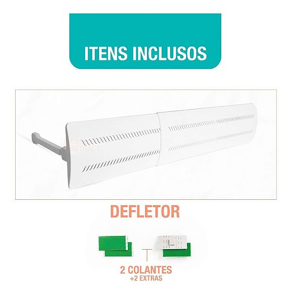 Defletor de Ar Condicionado Casa Attract Direcionador Universal Ajustável
