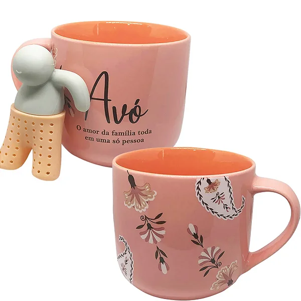 Caneca C/ Infusor Chá 350ml avó