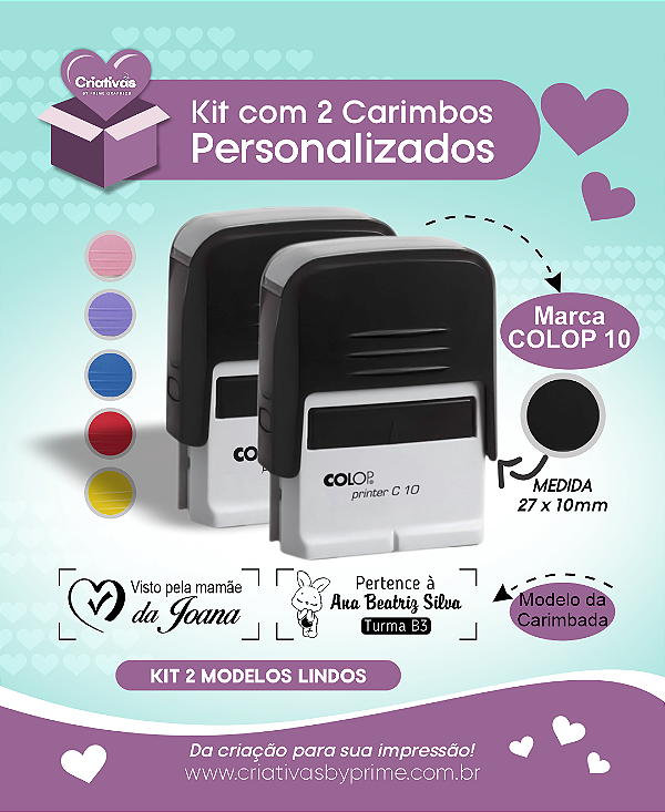 Kit 2 Carimbos para mamães