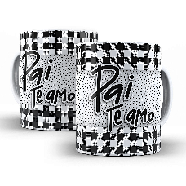 Caneca Dia dos Pais Personalizada de Porcelana para Presente Xícara Feliz