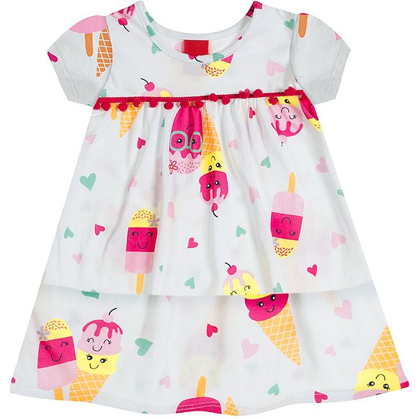 Vestido sorvetinha kids