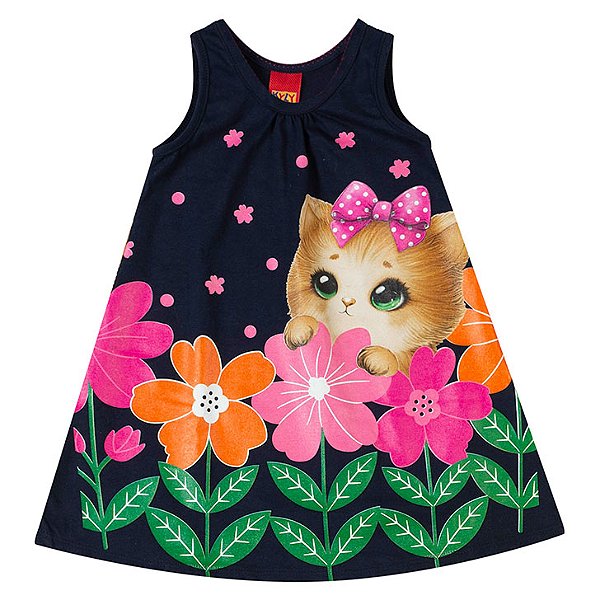 Vestido gatinha kids