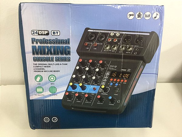Mesa de mixagem Bomge BMG 04F - Produto novo