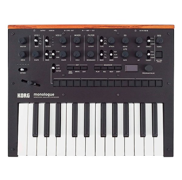 Sintetizador Korg Monologue - Black Edition - Produto Novo de Showroom