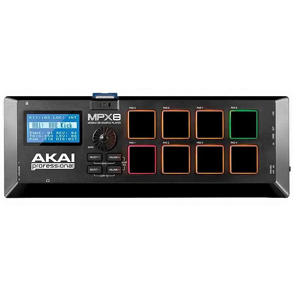 Controlador, Mixer e reprodutor de som Akai MPX 8 - Produto Novo