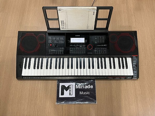Teclado Arranjador CT X 3000 + Manuais e Parta Partitura - Produto seminovo
