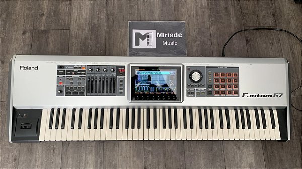 Teclado Workstation Roland Fantom G7 + Memória Sample 1Gb + Pack de timbres - Produto Usado