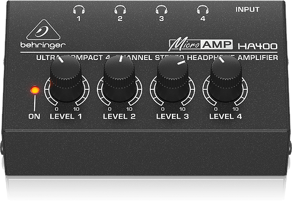 Amplificador de Fones Behringer Powerplay HA 400 - Prodtuo Novo