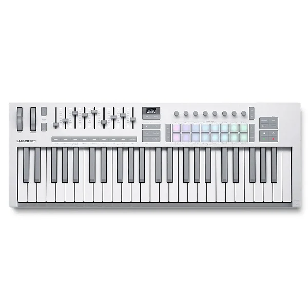 Controlador MIDI USB Launchkey 49 MK4 White - Produto Novo