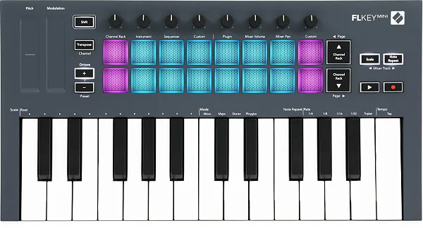 Controlador MIDI Novation FLkey 25 Mini - Produto Novo