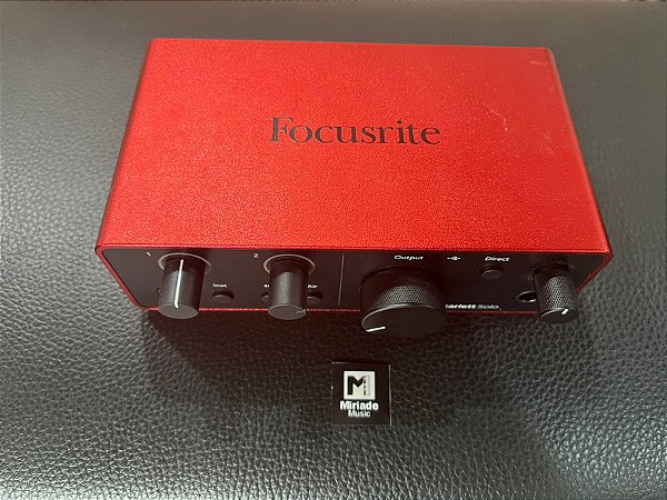 Interface de Áudio USB Focusrite Scarlett Solo 4th Gen - Produto Seminovo