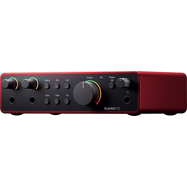 Interface de Áudio USB Focusrite Scarlett 2i2 4th Gen - Produto Novo