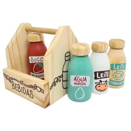 Kit Bebidas de madeira