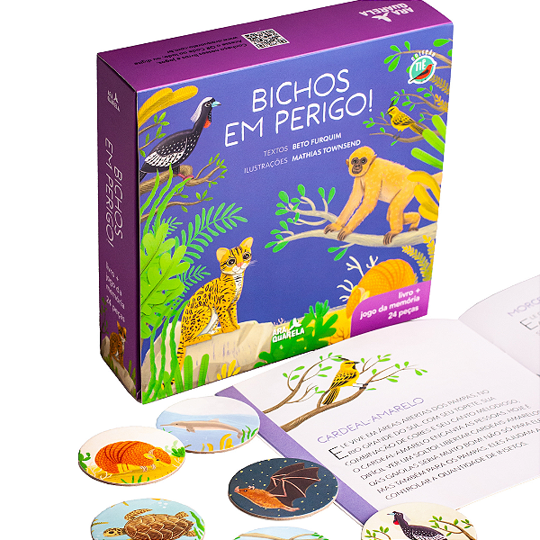 Jogo da Memória Bichos em perigo!