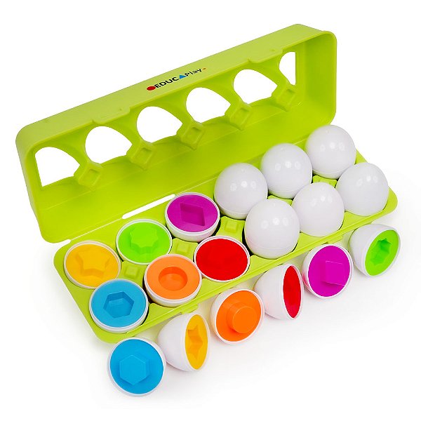 Encaixe ovos- formas e cores